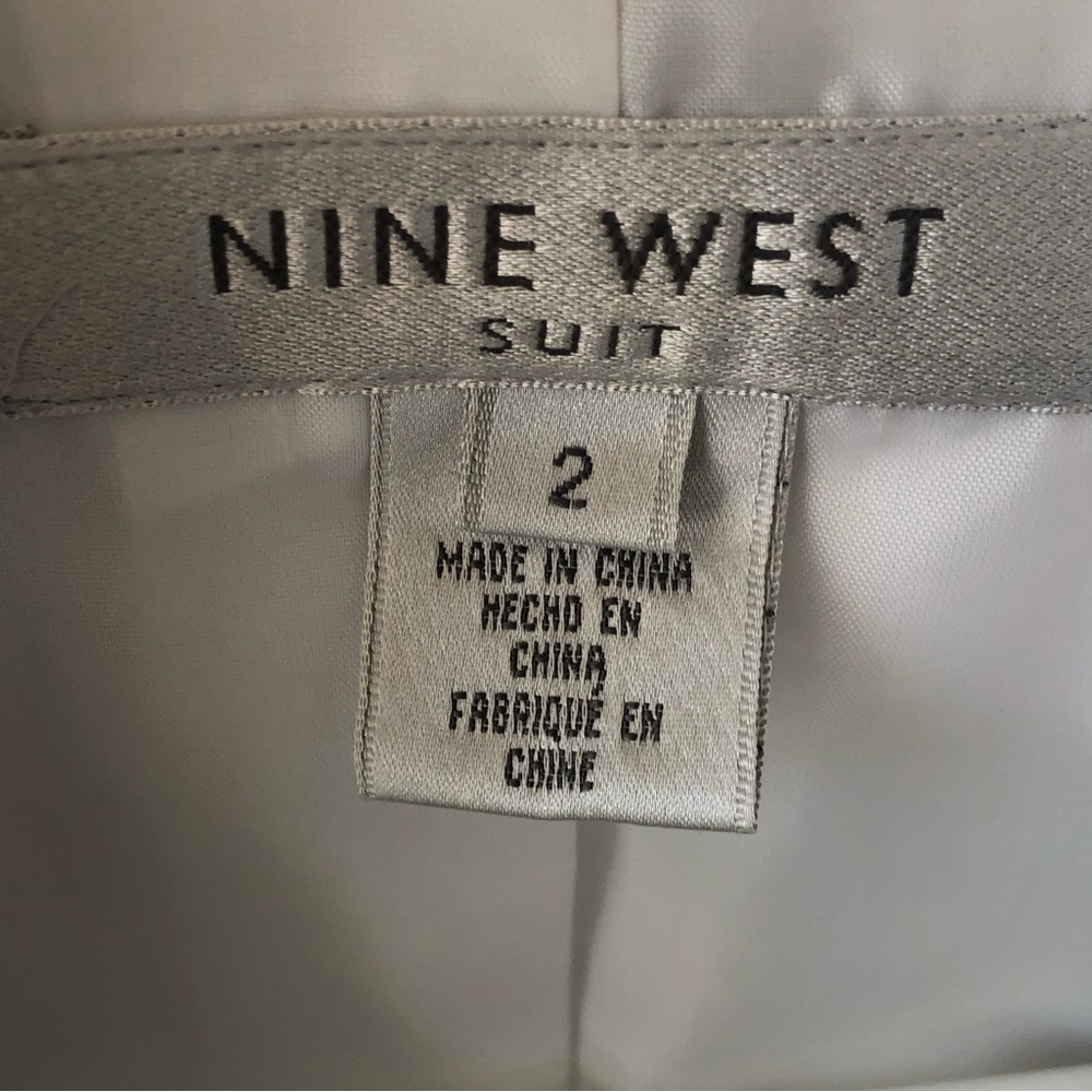 Nine West Lined Linen Blazer Sz 2 - Picture 6 of 6